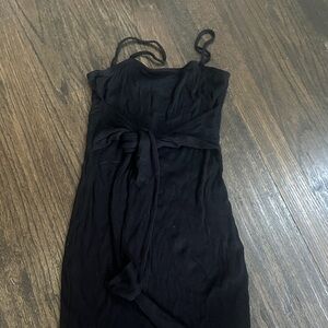 American Threads Strapless Black Dress